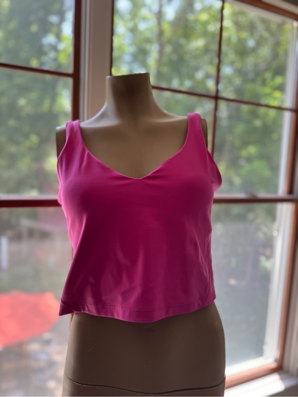 Women’s Lululemon Align tank. V-Neck Sleeveless Tank Top - Hot Pink